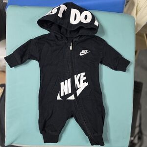 Nike Black and White Kids Footie One Piece